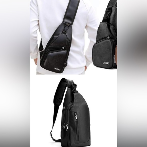 LEATHER🐝🐝USB CHARGING SPORT CROSSBODY - Picture 8 of 15